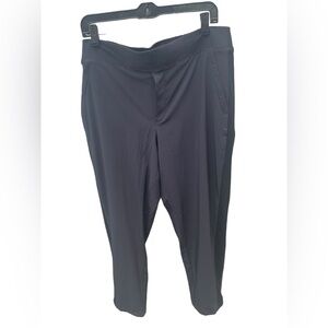 Athleta Black Cropped‎ Elastic Waist Pants